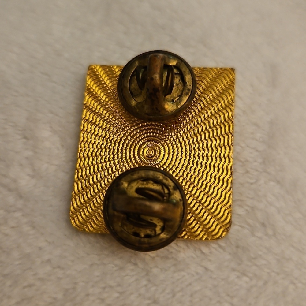 Vtg 1950s San Jose State College ROTC Spartan Unit Crest Lapel Tie Pin - Picture 3 of 3
